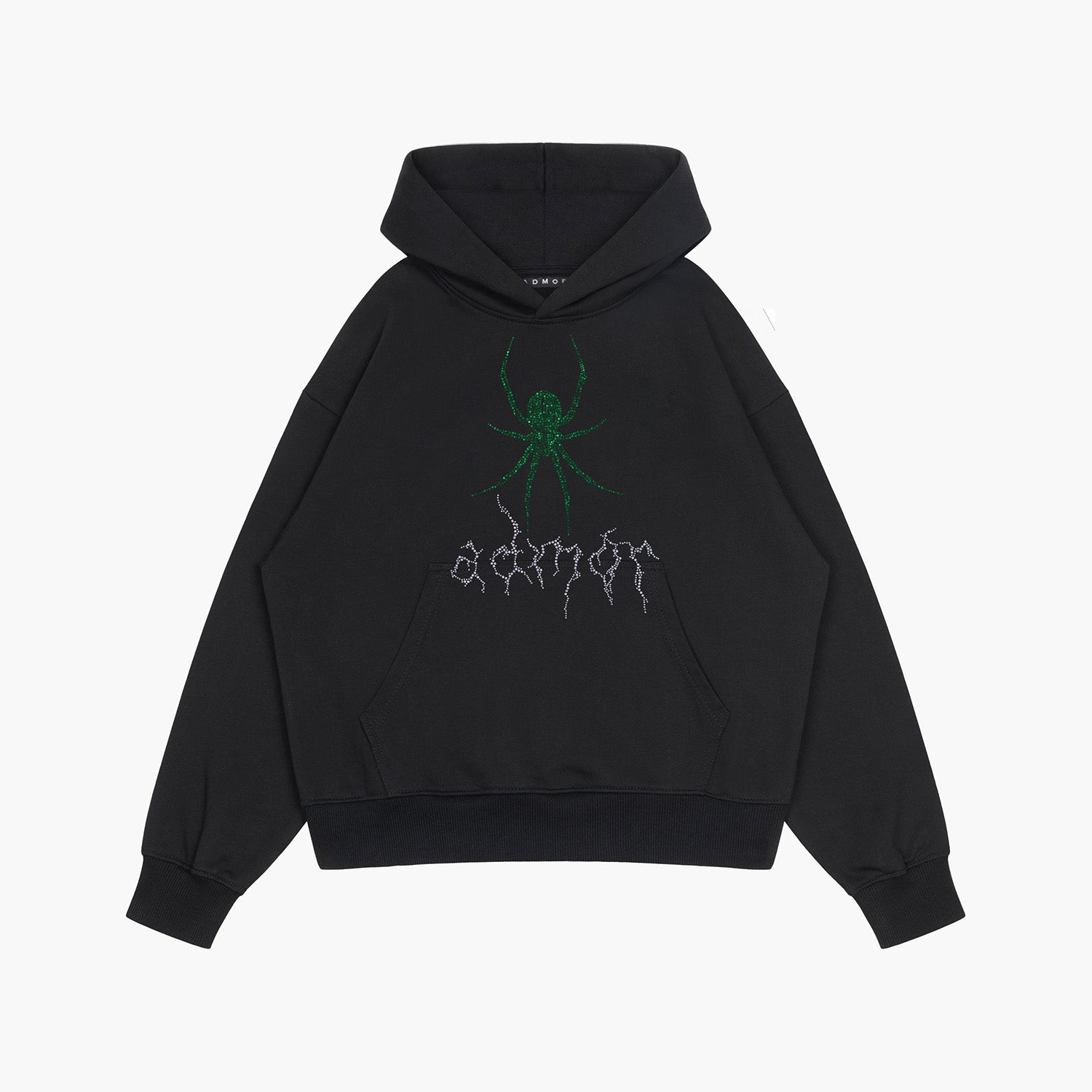 GREEN SPIDER HOODIE (BLACK)