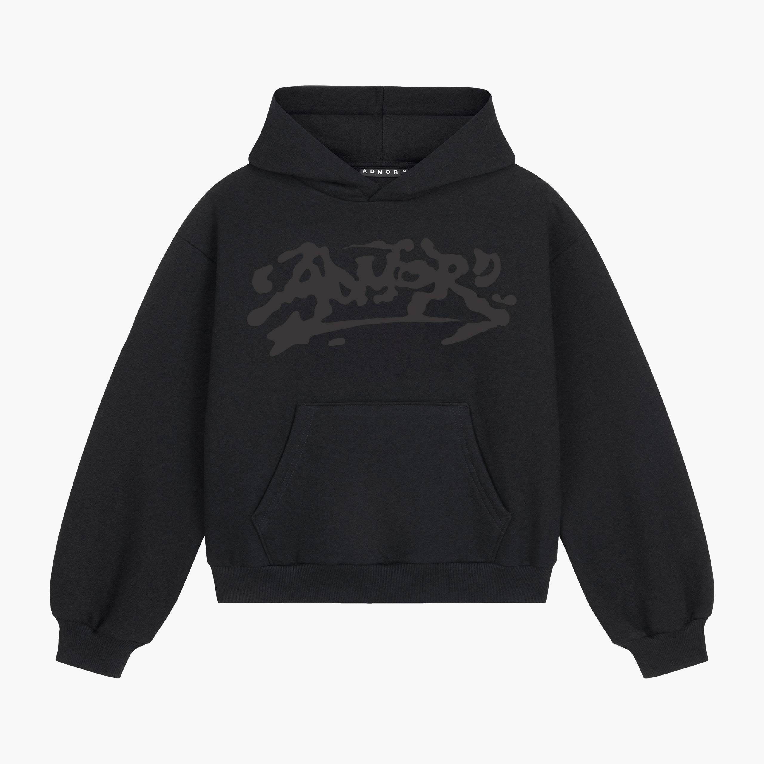 INK PUFF HOODIE (BLACK)