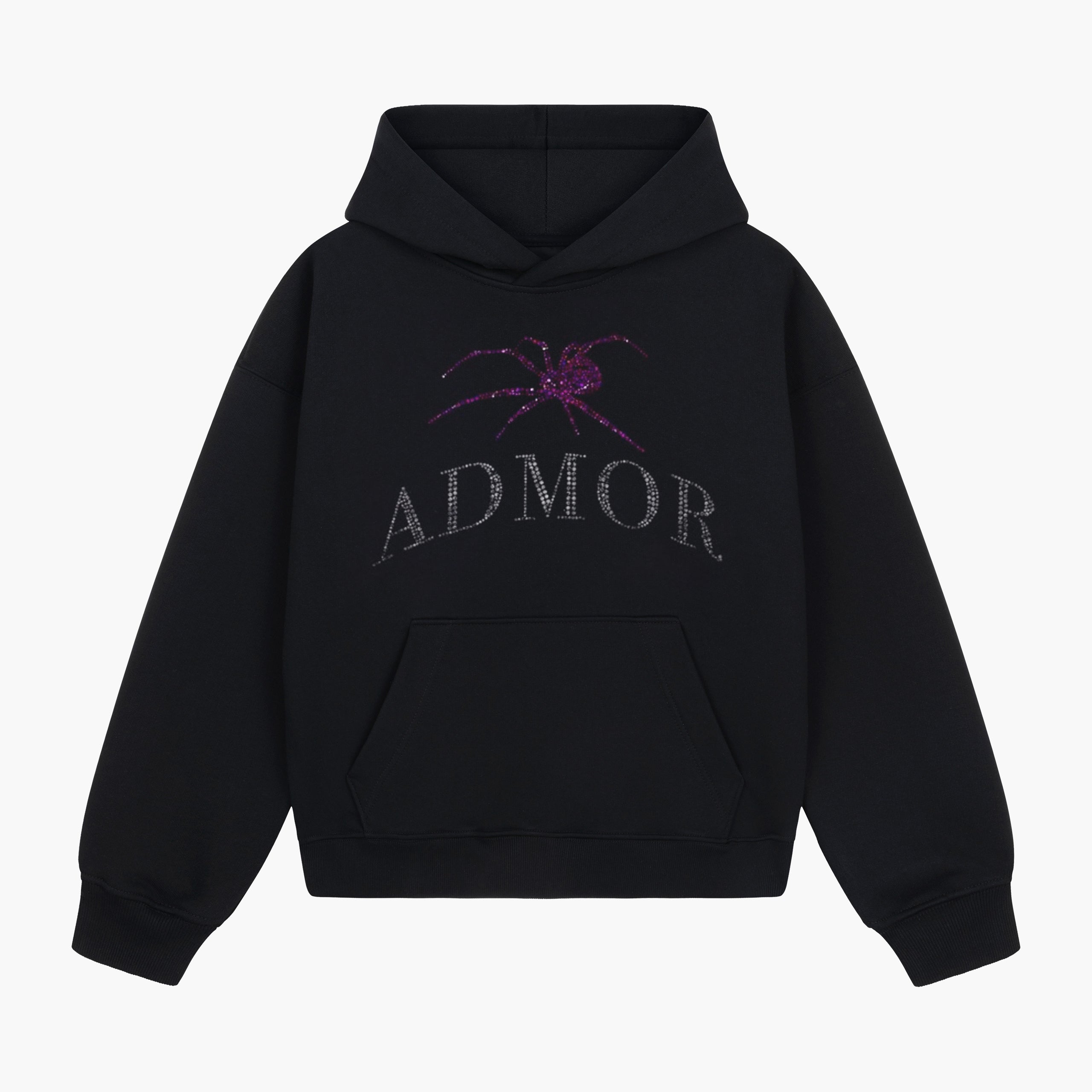 PURPLE SPIDER HOODIE (BLACK)