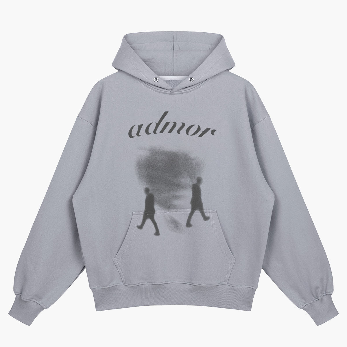 STRANGEFACE HEAVY HOODIE (GREY)