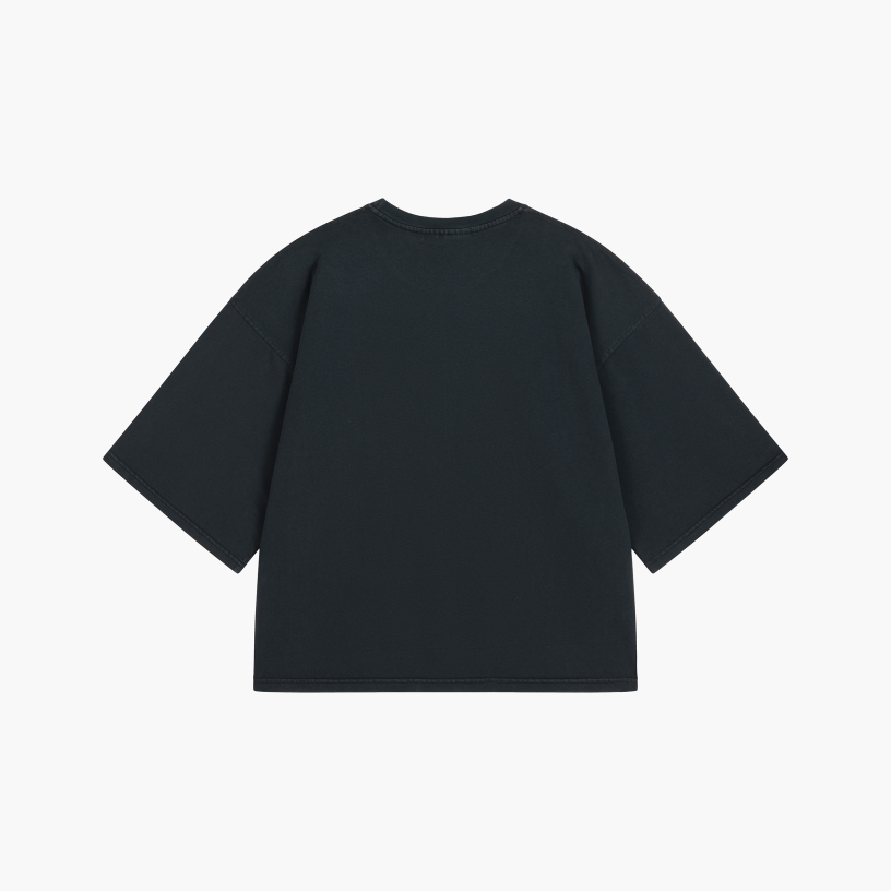 SINS BOXY TEE (WASHED BLACK)