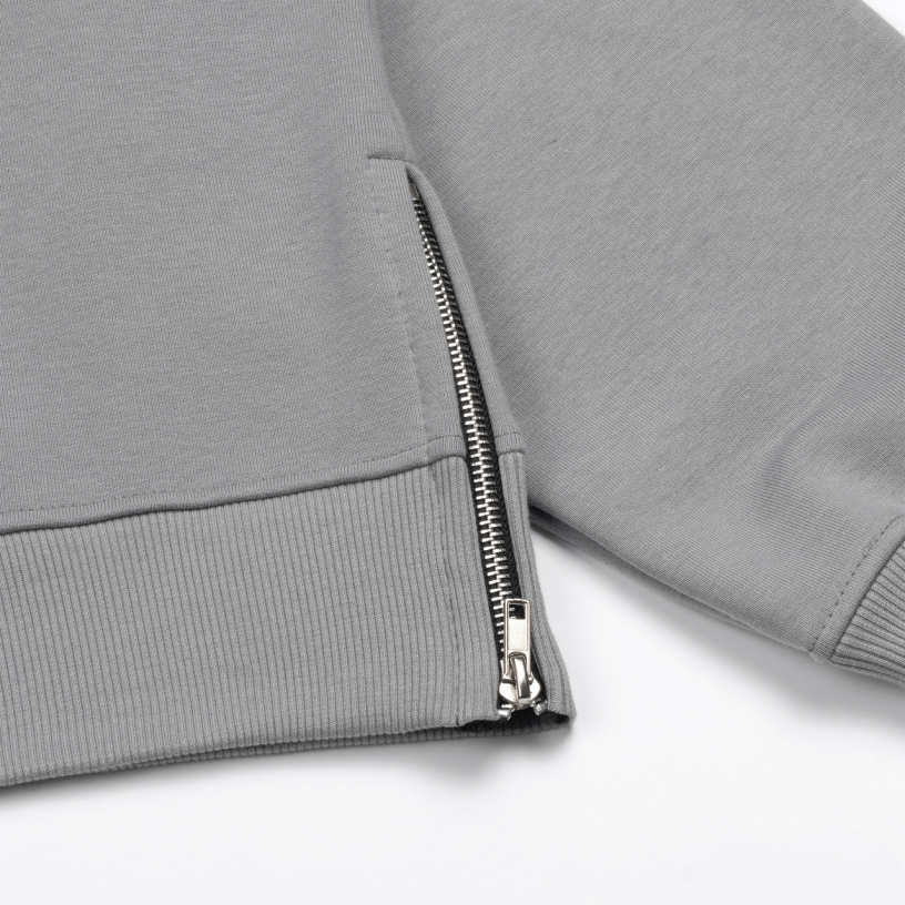 RESTLESS SOULS HALFZIP HOODIE (GREY)