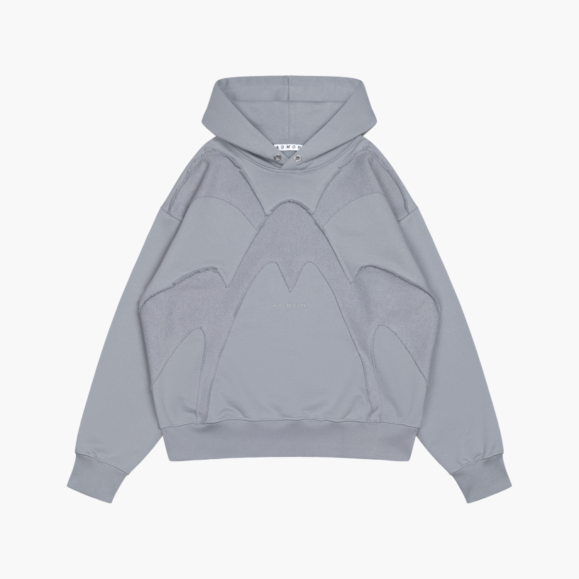 STRUCTURED ULTRA HEAVY HOODIE (GREY)