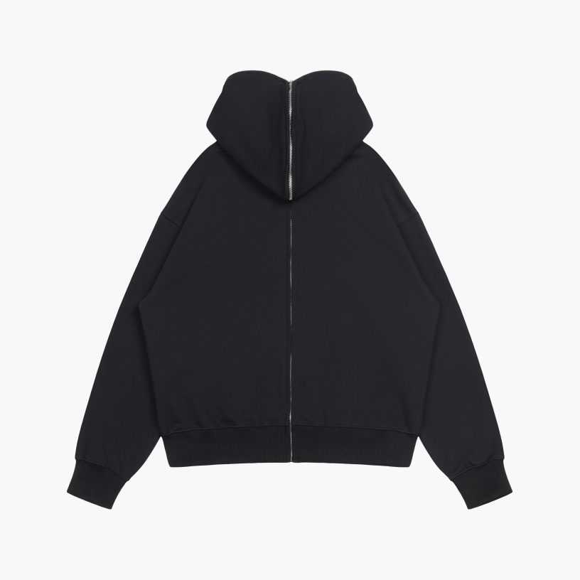 PUNK TEDDY INFINITY ZIP HOODIE (BLACK)