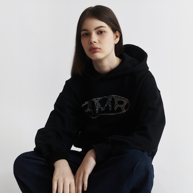 AMR CRYSTALS HOODIE (BLACK)