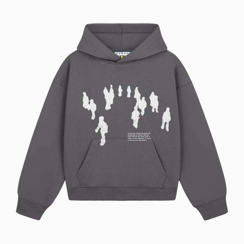 CROWD BOXY HOODIE (IRON)