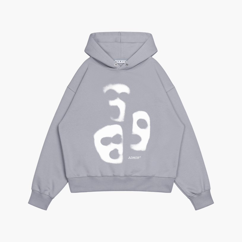 GHOSTS HEAVY HOODIE (GREY)