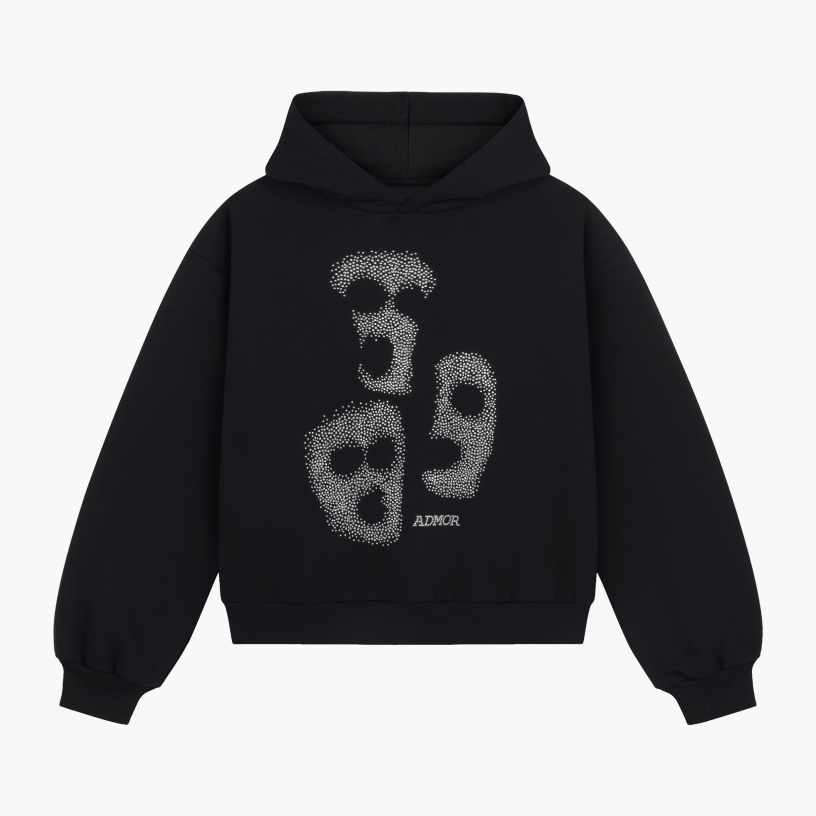 GHOSTS CRYSTALS HOODIE (BLACK)