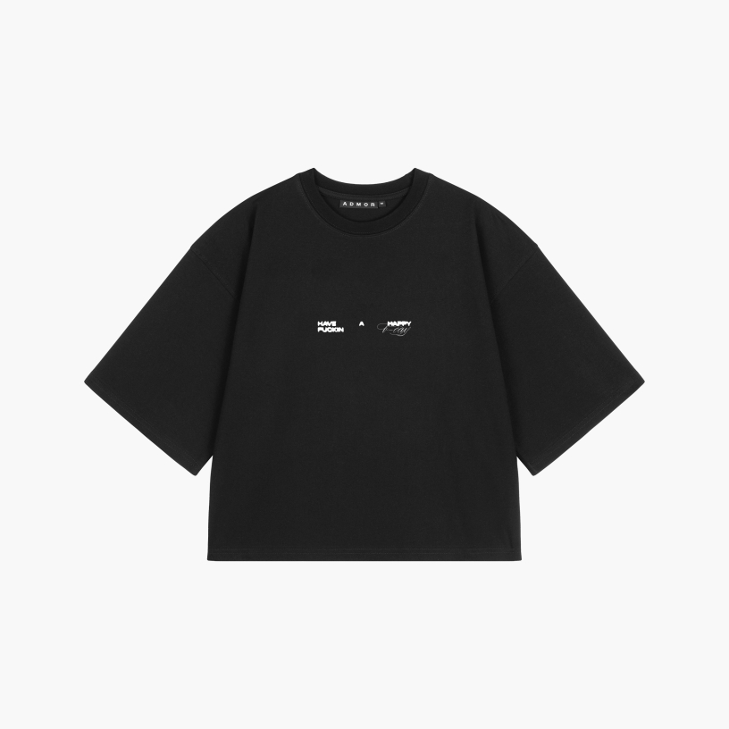 F*IN B-DAY BOXY TEE (BLACK)