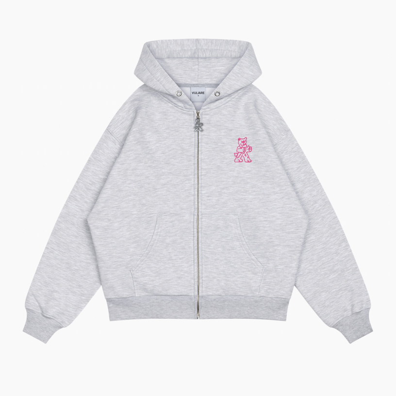 IT’S FINE ZIP HOODIE (MELANGE)