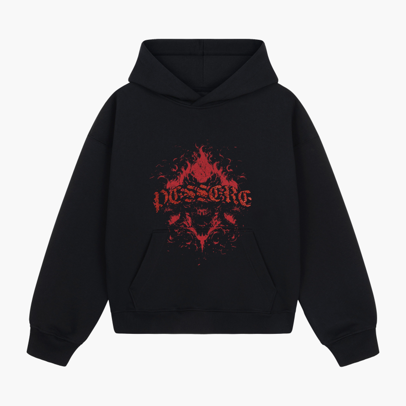 SKULLS HOODIE (black)