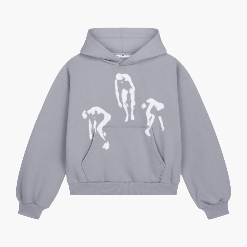 PLUMMET BOXY HOODIE (GREY)