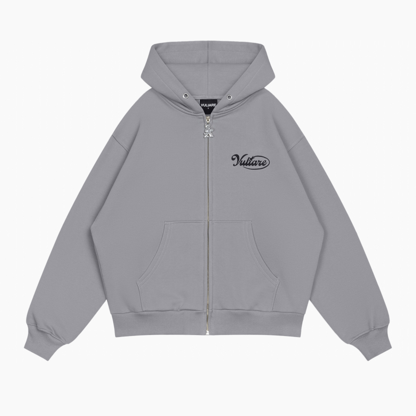 SHOOTING STAR ZIP HOODIE (GREY)