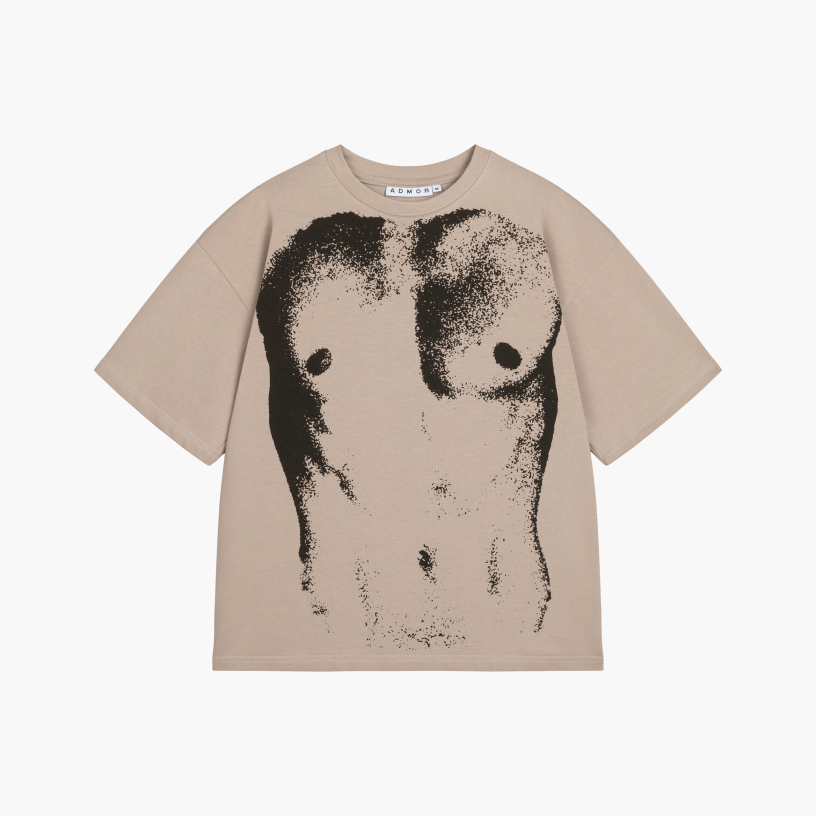 SILHOUETTE MALE HEAVY TEE (TAUPE)