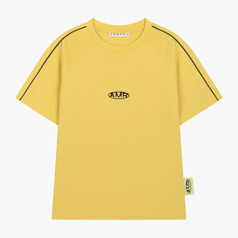 AMR PIPPED RAGLAN TEE (YELLOW)