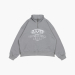 RESTLESS SOULS HALFZIP HOODIE (GREY)