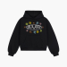 AMR FLOWERS CRYSTALS HOODIE (BLACK)