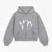 CROWD ZIP BOXY HOODIE (GREY)