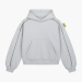 PIPPING CROPPED BOXY HOODIE (GREY)