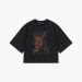 KRAMPUS CROPPED BOXY TEE (BLACK)