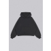 TEDDY CROPPED HOODIE (BLACK)